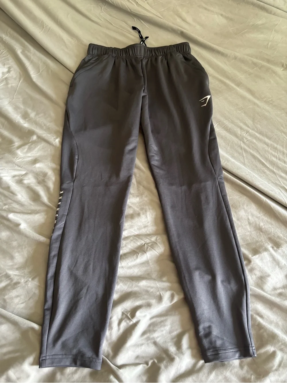 Gymshark S Gray 2 Zip Front Pockets Active Workout Sweatpants